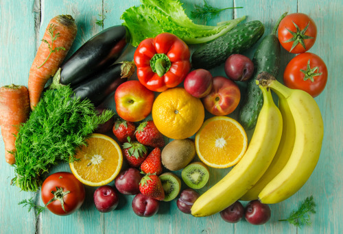 Fruits and vegetables suitable for breastfeeding woman.